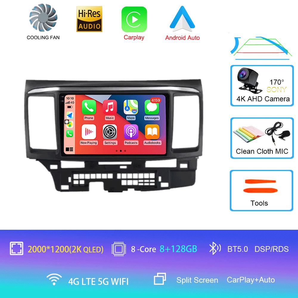 Android 14 For MITSUBISHI LANCER 9 10 X 2008 2009 2010 2011 - 2016 9Inch Stereo Audio Car Radio GPS Player Carplay Auto Screen