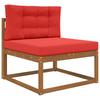 Outdoor Sofa Cushions 2 Pcs Red Polyester