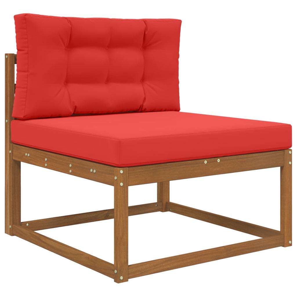 Outdoor Sofa Cushions 2 Pcs Red Polyester