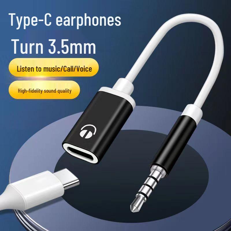 

3.5mm Male to Type-C Female Headphone Adapter Converter for Phones and Laptops