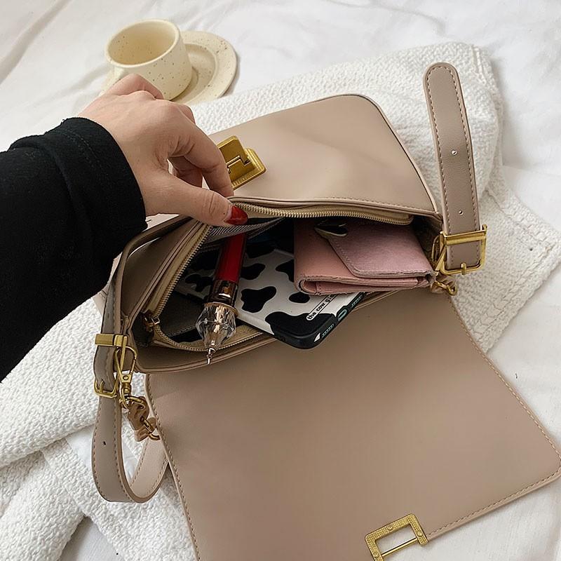 Buy Casual Pu Leather Crossbody Shoulder Bags Women Texture Simple