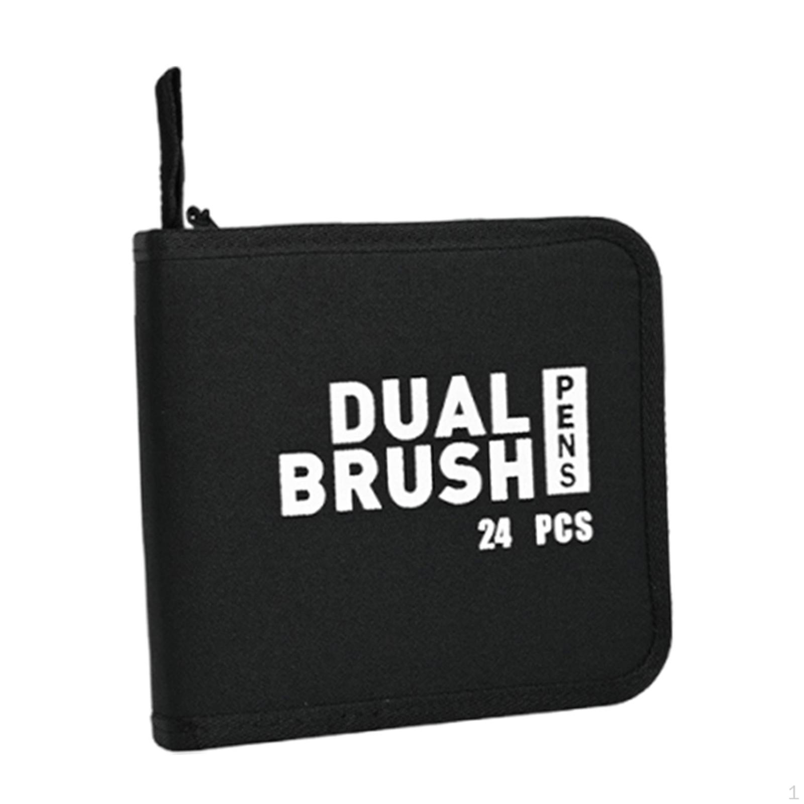 

Carrying Case for Colored Pencils, Art Supplies, Compact Pencil Case, Multi-compartment Storage 24 hole