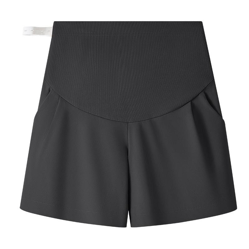 

Comfortable High-Waisted Maternity Support Shorts - Versatile Spring/Summer Fashion XL (65-75kg) чёрный