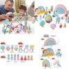 Wooden Creative Rainbow Building Blocks For Early Learning And Kids Educational Toys