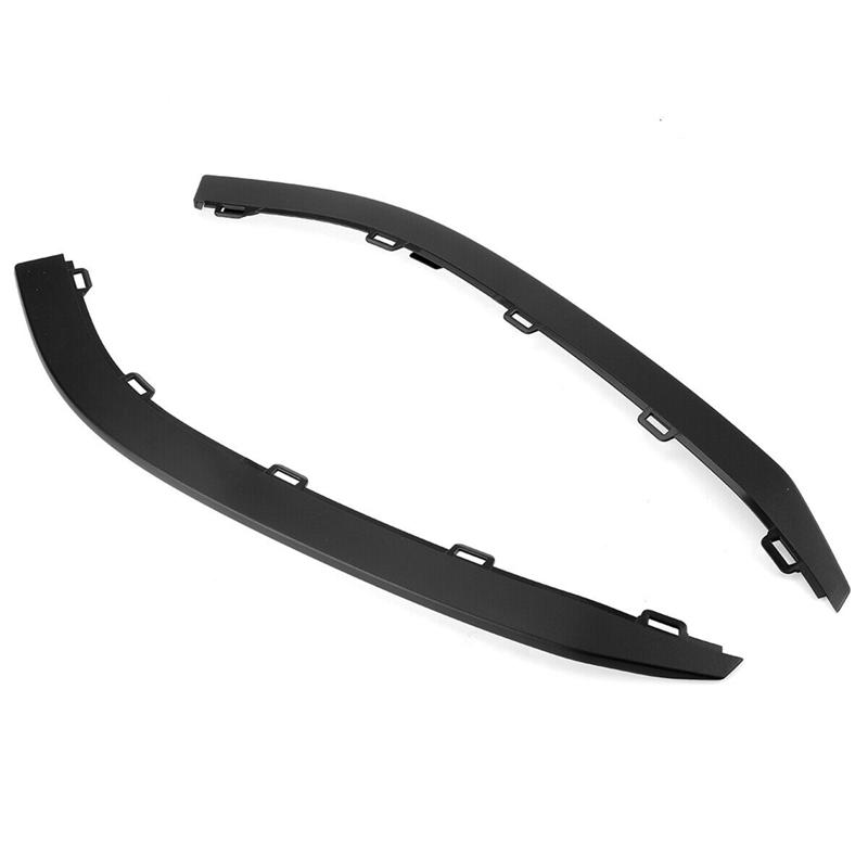 A51K-1 Pair Car Front Bumper Lip Lower Spoiler Valance Trim For VW Golf MK7 GTI 2015 - 2017 5GG8059039B9, 5GG8059049B9 Replaceme