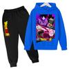 2025 New Anime Dragon Ball Z Hoodie Kids Clothes Boys Baby Girls Clothing Kakarotto Hooded Goku Sweaters Hooded +pants 2pcs