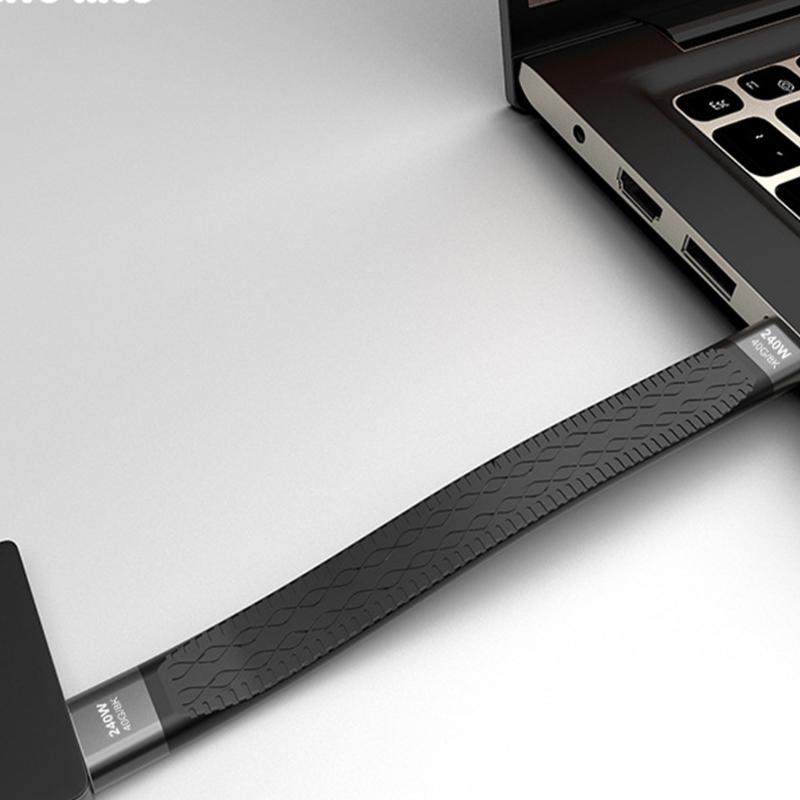 USB Type C Cord with PD240W Power and 40Gbps Data Speed, Supports 8K 60Hz Video Output for Computer