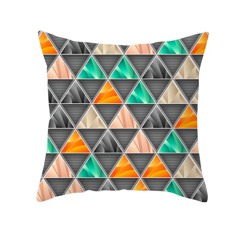 Household Products Colorful Printed Geometric Mirror Space Pillow Case Cushion Waist Pillow Case