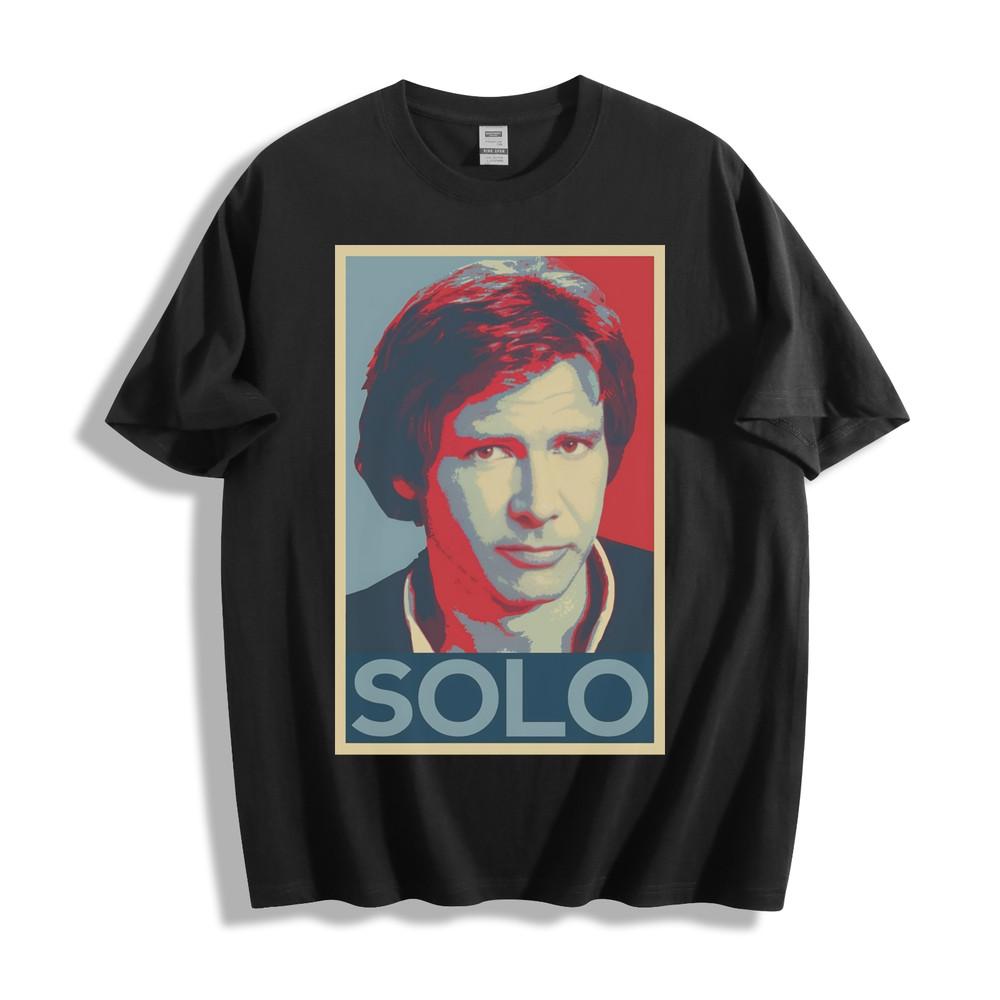 Han Solo Retro Pop Art T-Shirt Red Blue Unisex Tee