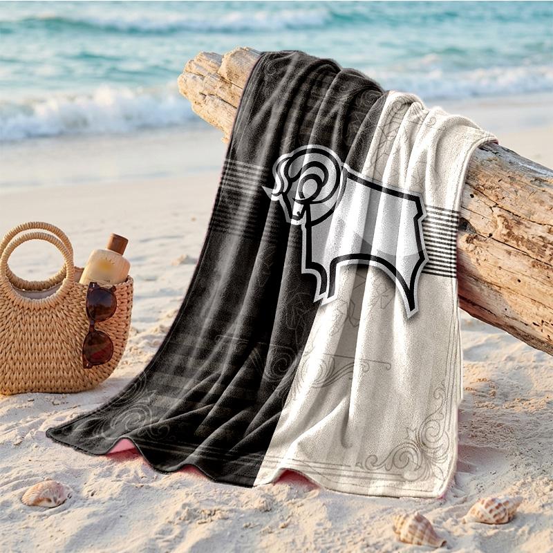 Derby County Thema Strandtuch Weich Schnell?Trockenes Handtuch für den Sommerstrandurlaub beim Schwimmen