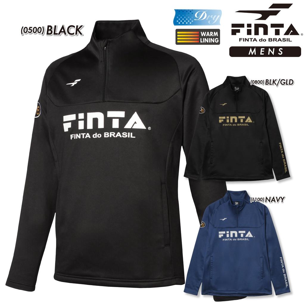 FINTA Men's Soccer Warm Training Jacket FTE0032 (0800) Black x Gold, Size S