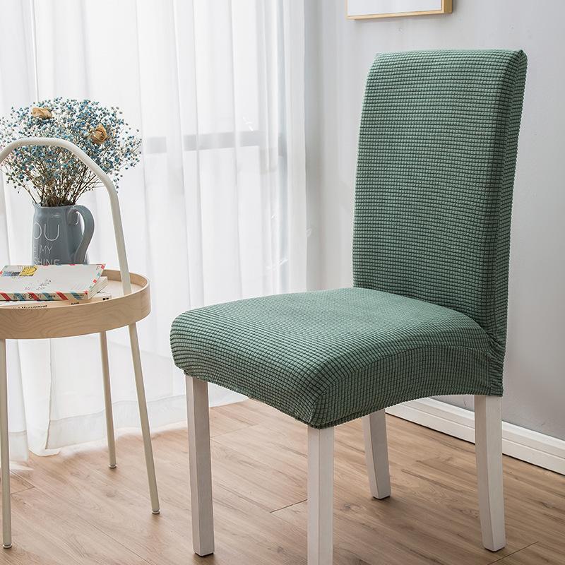 Jacquard Thickened Chair Cover Universal Dining Chair Covers Seat Slipcovers For Hotel Restaurant Dining Room Home Decor