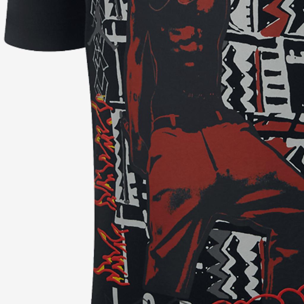 Jordan X Travis Scott Collaborative Houston Rapper Short Sleeve T-Shirt Men Tops Black CK4032-010