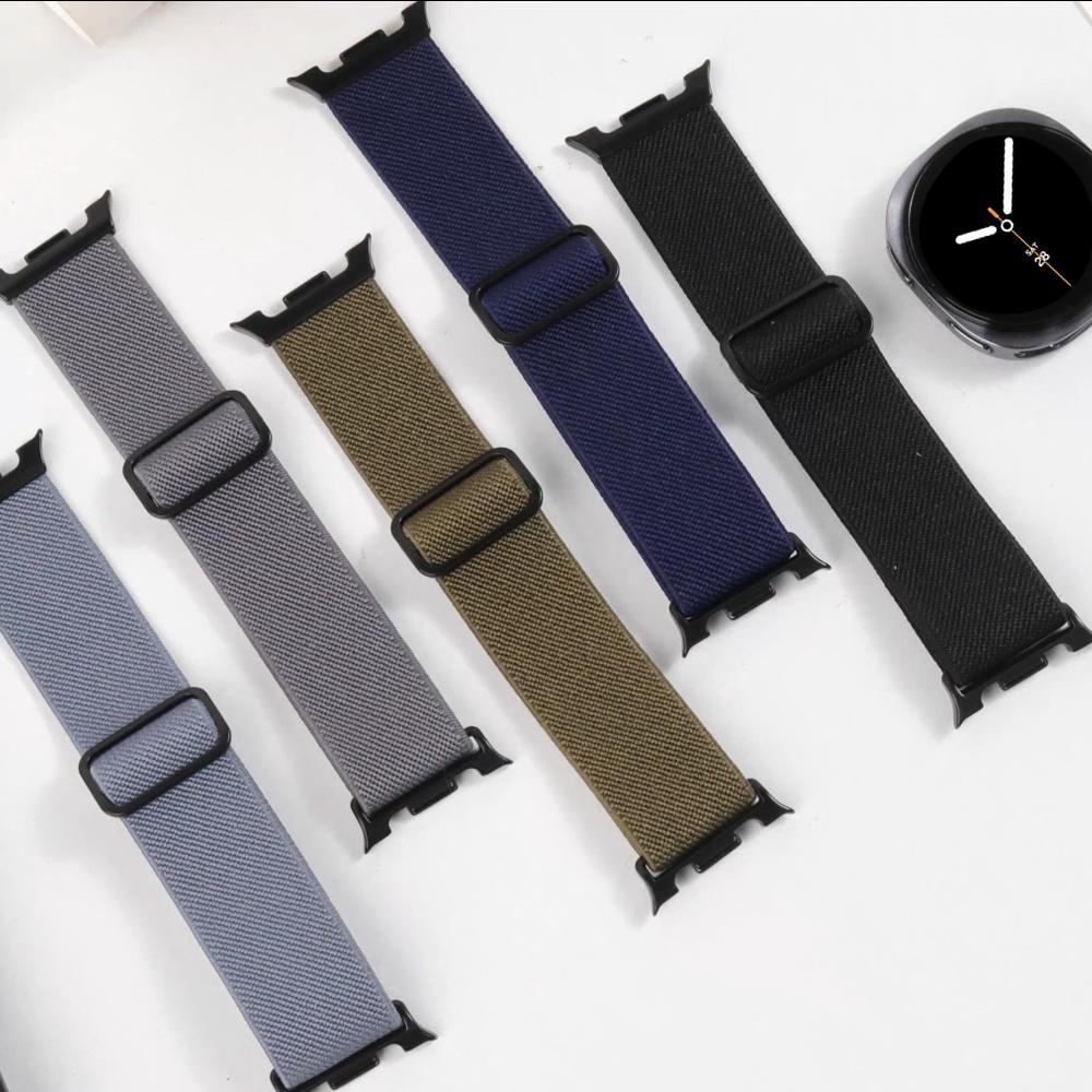 Elastisches Armband für Samsung Galaxy Watch 8 44mm 40mm 46mm Scrunchie Nylon Sport Armband correa Galaxy Watch 8 classic Band