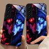 Fashion Wolf Mobile Phone Case for Samsung Galaxy A56 55 54 53 52 51 36 35 34 23 16 15 5G Glass Colorful Cover Smartphone Pretty