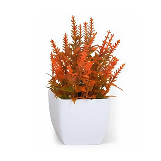 Simulated Small Potted Plant Maintenance-Free Realistic Autumn Leaves Mini Fake