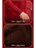 2025 A/W Fine Wool Round Neck Knit Cardigan with Pockets, Fleece-Lined 'Fu' Design, Warm Outerwear