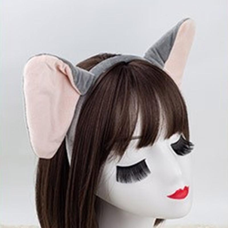 1/3/4 Delar Elefant Kostym Set Elefantöron Hårband Svans Fluga Tutu för Halloween Utklädnad Djur Cosplay Kostym