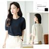 Chiffon Round Neck Loose Slimming Everyday [MSFQSNB] Women's Blouse, Pullover, Fit, Effect, Versatile, Elegant, Stylish, Cute, Casual, Office,