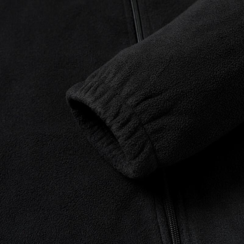 Xuezhongfei Men's Solid Color Fleece-Lined Stand-Collar Jacket