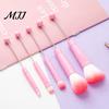 Eye Shadow Brushes 5Pcs Beadable Makeup Brush Set, DIY Cosmetic with Blank Bar, Women Tools Contouring Concealer Eyebrow Foundation for Girls
