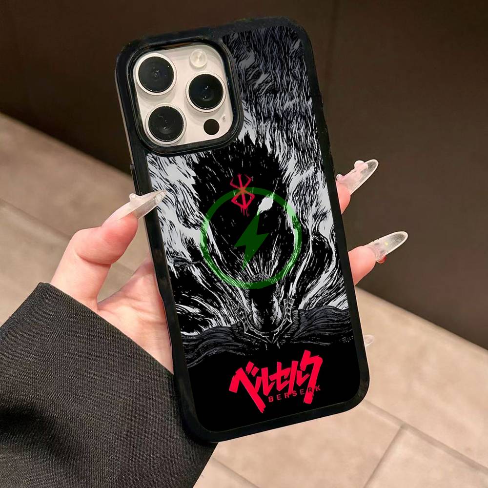 Comic Cool Berserk Phone Case For IPhone 13 14 15 11 12 16 17 Pro Max Plus For Magsafe Magnetic Shell