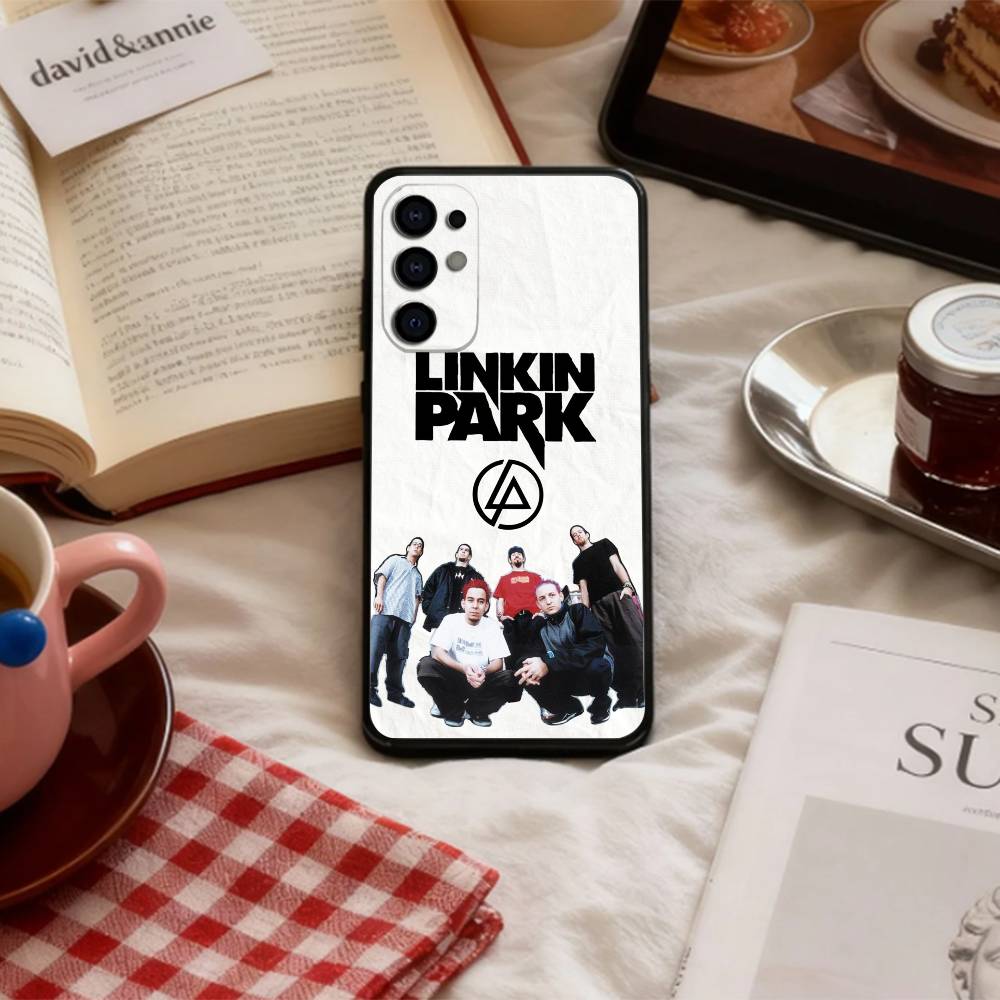

New Metal L-Linkin Park Phone Case For Samsung S 25,24,23,22,30,21,10,9,Ultra,Plus,Lite,FE,4,5 G Soft Black Case Samsung S20fe