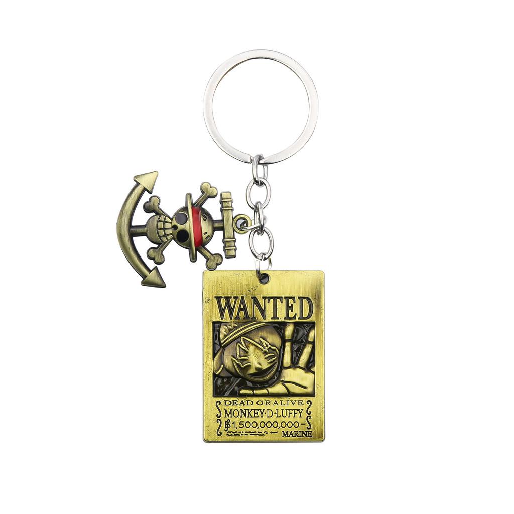 One Piece Keychain Set With Zinc Alloy Characters For Anime Fans And Gift Giving