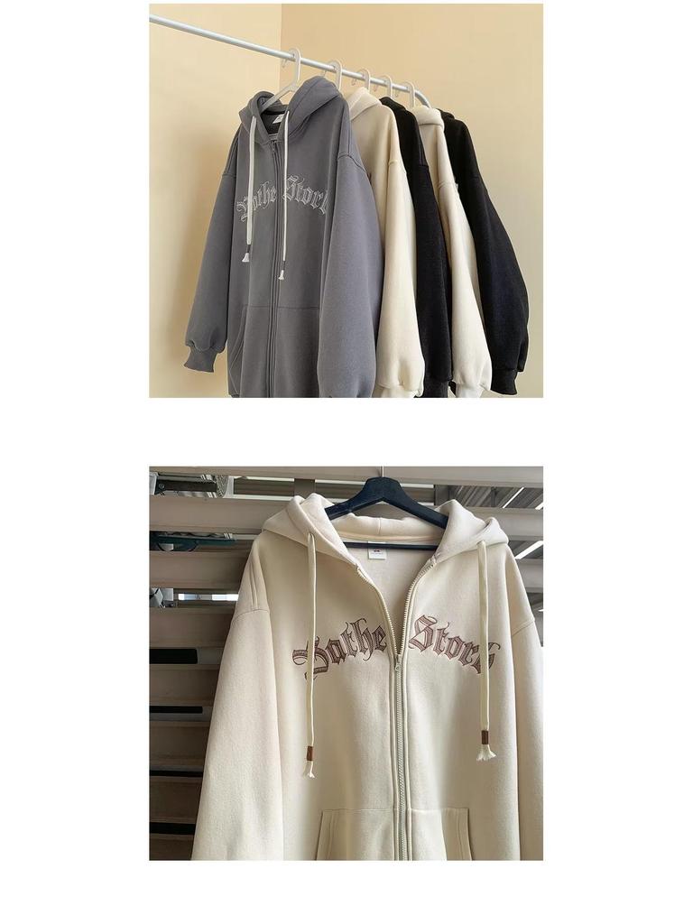 2023 Men's Casual Harajuku Hooded Zipper Cardigan Sweatshirt - Youth Trend