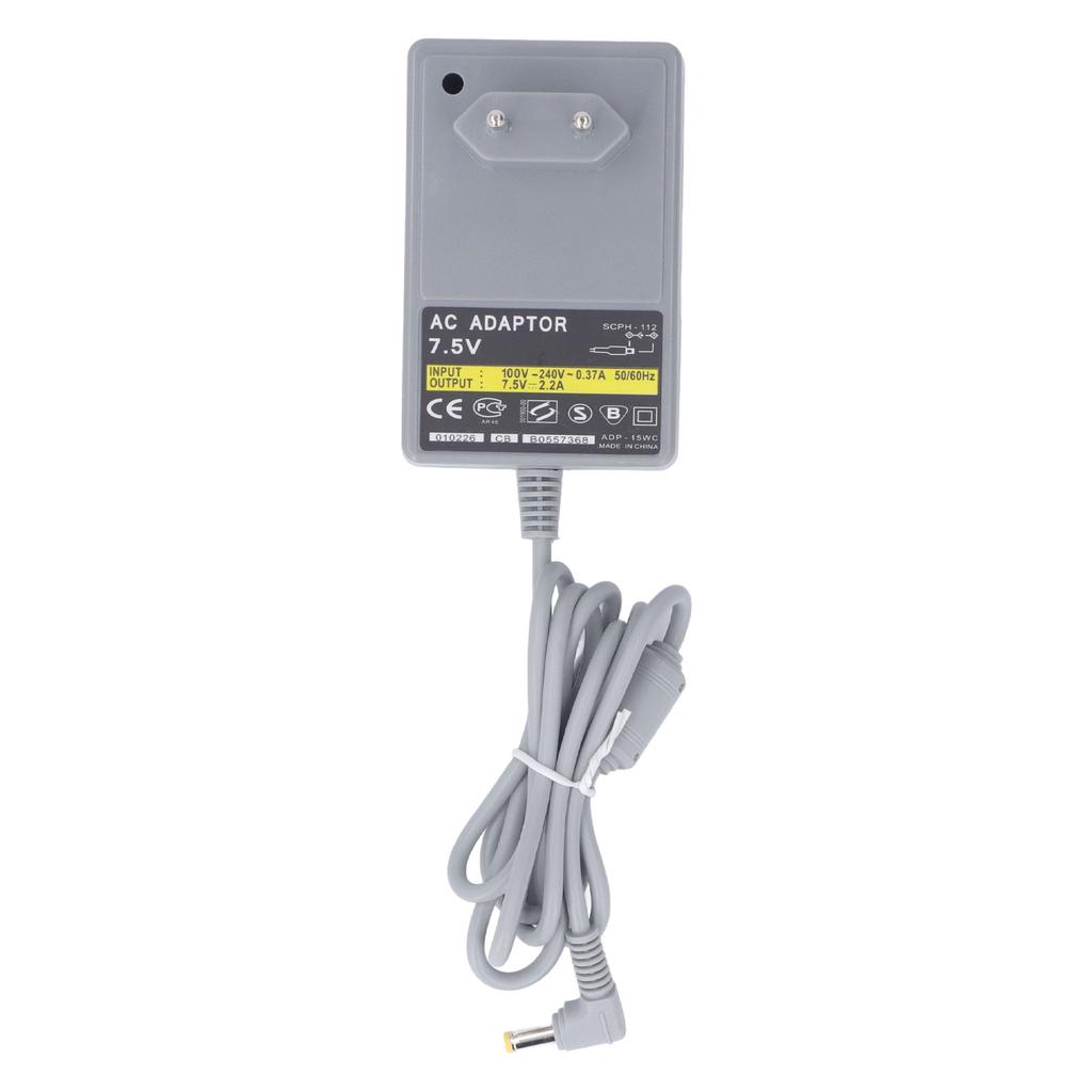 7.5V AC Adapter for PS1 Game Console AC Power Supply Power Adapter Wall Charger with Charging Cable