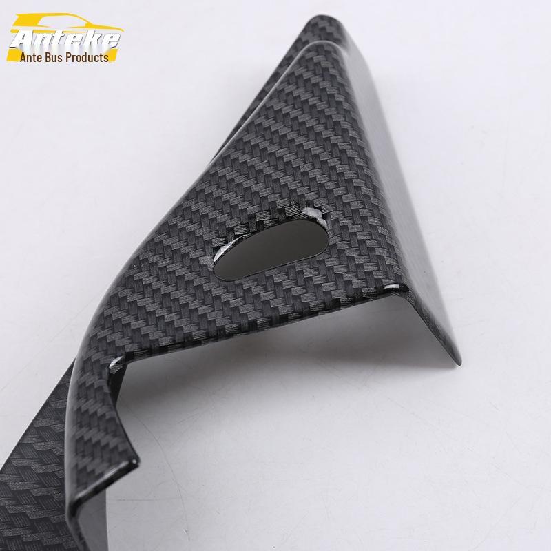 T90 Car Window Decorative Inner Triangle Electroplated Frame Sticker