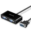 Monitor Screen Splitter Adapter Video Vga - 2x Vga Black