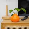 Dekorative Künstliche Orange Vase Keramik Blumenhalter Obstform Vase Tischmittelstücke