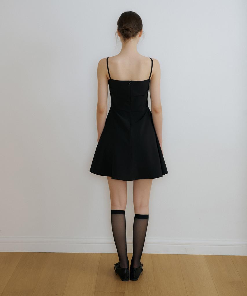 REORG Ce Sleeveless Flare Mini Ops Black