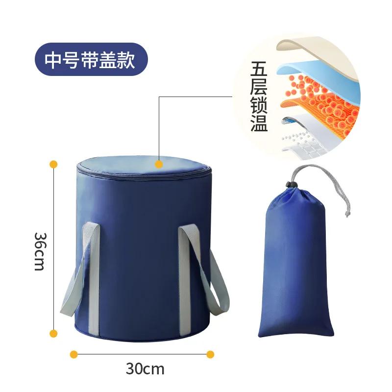 1pc Portable Collapsible Foot Bath Basin with Handles Perfect for Soaking Feet Traveling Camping and Outdoor Activities