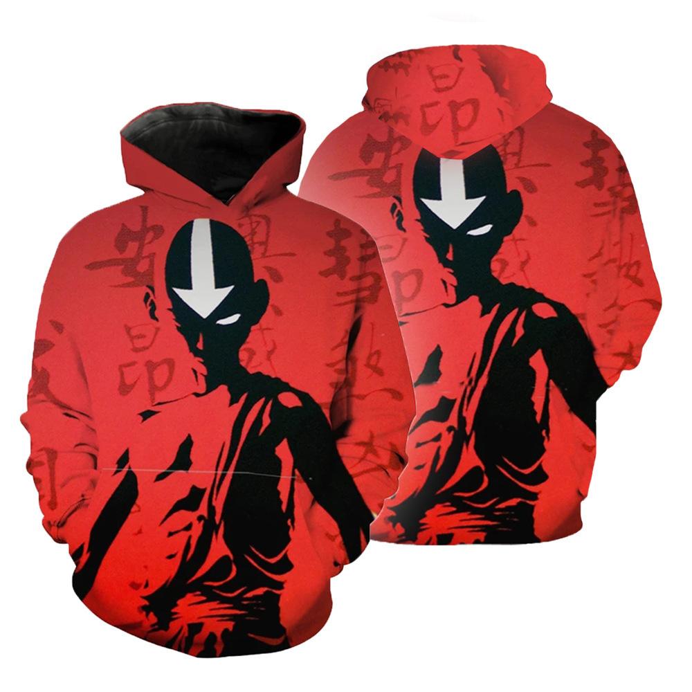 Fashion Avatar The Last Airbender Printed Hoodies Casual Long Sleeve Unisex Pullovers Streetwear Funny Clothes
