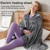 Portable Electric Heated Blanket Warm Throw Poncho Wrap Blanket USB Heated Shawl