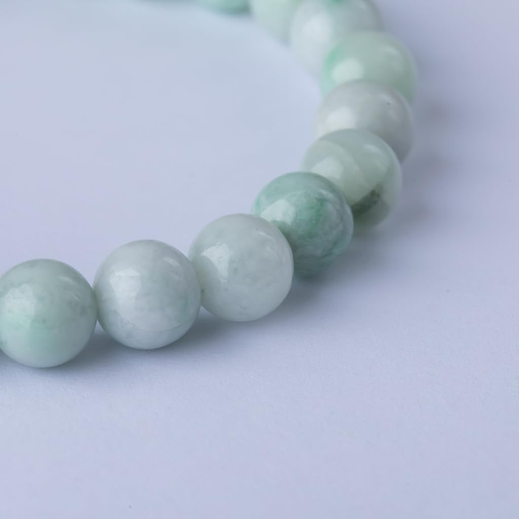 16cm Itoigawa Natural Jadeite Pale Japanese National Jomon Power Stone Jadeite Workshop Special Paulownia Wood Quality Guarantee ABR0888 (8mm beads,