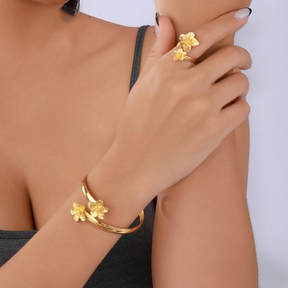 Bohemian Style Flower Jewelry Set Geometric Women Jewelry Suit  Party