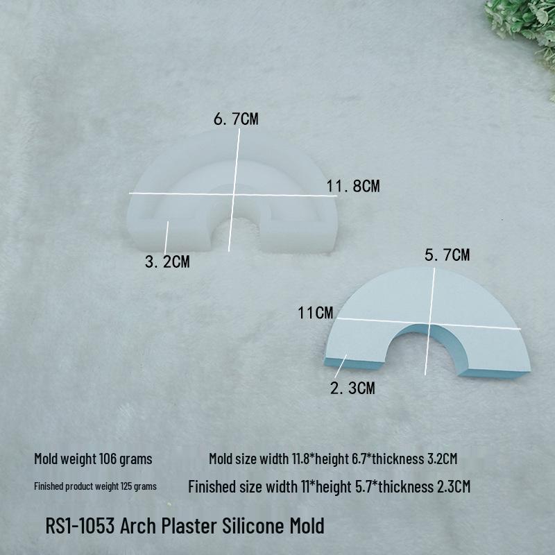 Geometric S & N-Shape Arch Aromatherapy Candle Silicone Mold