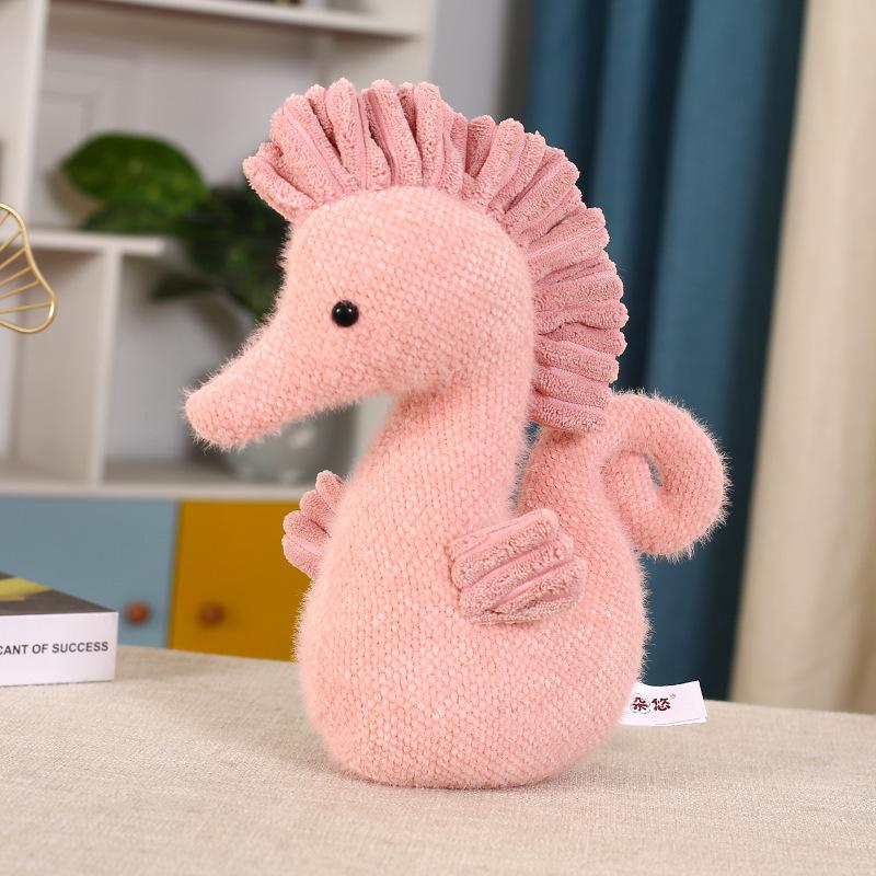 Plush Toy Angel Seahorse Marine Creature Creative Children's Doll Throw Pillow Gift Doll Machine Doll