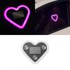 Car Dashboard Decor Neon Heart Light Solar/USB Rechargeable With 5 Lighting Modes Cute Decor For Car Interior Home Party Atmosphere Lamp