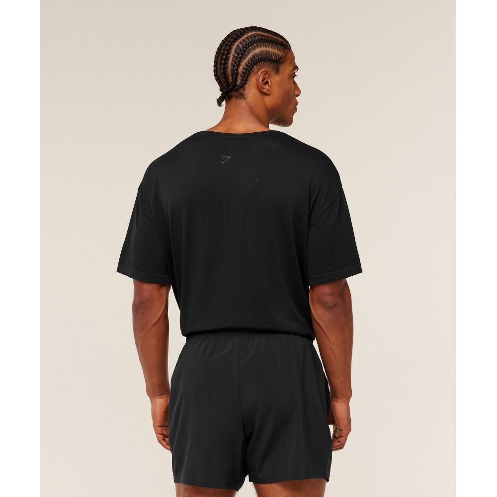 Gymshark DisTance Seamless T shirT Black