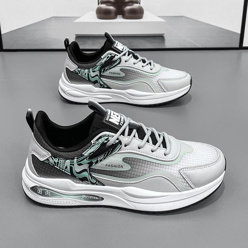 Men's shoes 2024 new summer breathable mesh casual versatile running net shoes men's thin soft-soled sports trendy shoes