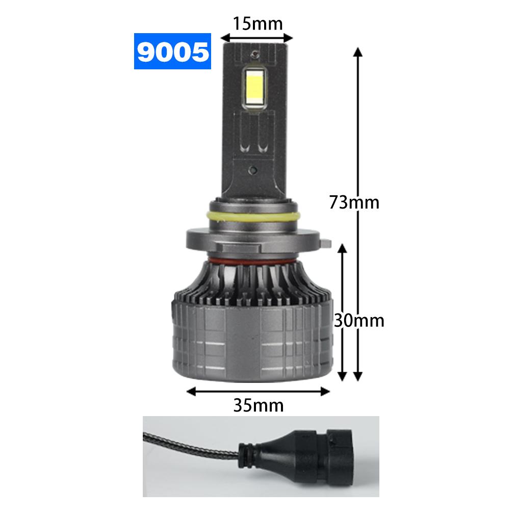 2 szt. 40000LM 150W H1 H4 H7 LED Canbus H8 H11 9005 HB3 9006 HB4 9012 Hir2 Turbo Led żarówki do reflektorów 6000K biała lampa samochodowa podwójna miedziana rura reflektora