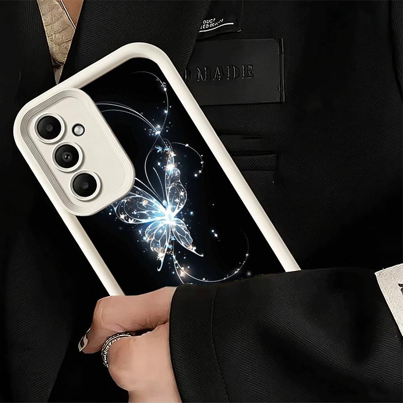 Phone Case for Samsung Galaxy A17 A16 A15 A14 A13 Beautiful Purple Butterfly A56 A36 A26 A55 A35 A25 A54 A34 A24 A53 A33 A23 A07