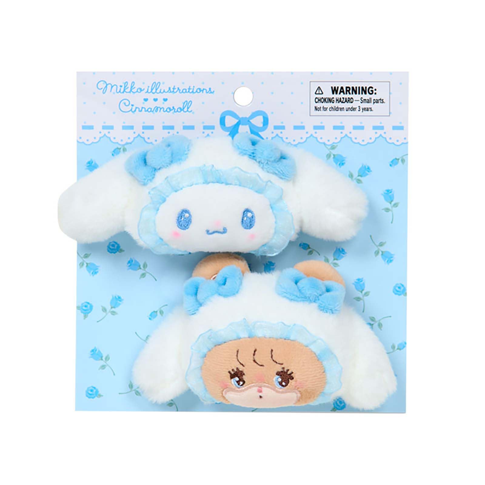 

Sanrio Mikko Illustrations Hair Clip and Ages 3 and 220035 Set, Cinnamoroll, Right-Facing Left-Facing, Up,