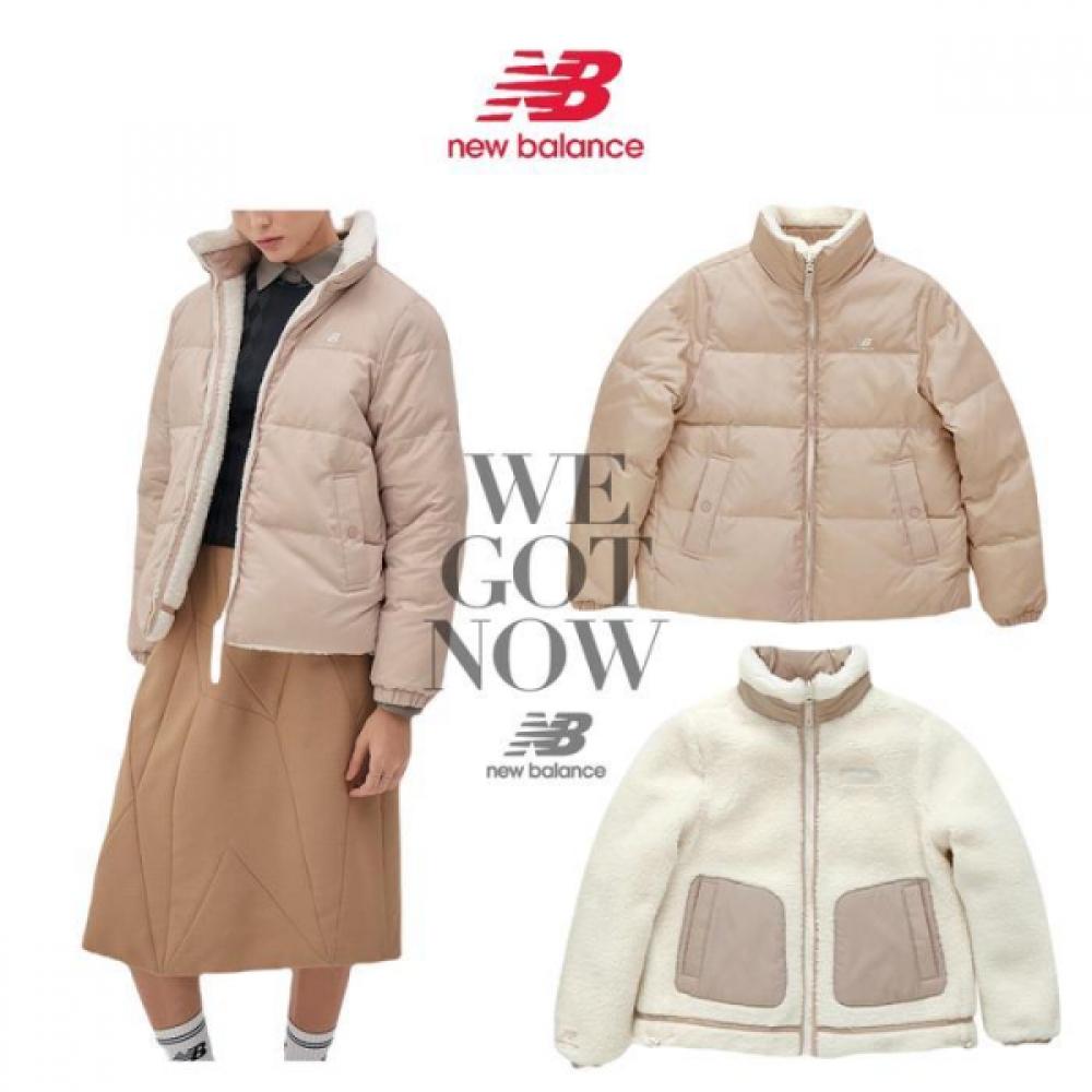

New Balance Women S reverSible Fleece Double Side Padding Beige beige/85