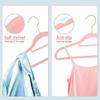 10PCS 45/42cm Flocking Hanger Non-slip Velvet Hanger Clothing Store Coat Without Trace Wardrobe Home Clothing Store Organization