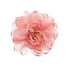 Elegant Silk Yarn Crystal Flower Brooch Three-dimensional High-end Retro Pin Evening Temperament Dress Corsage Woman